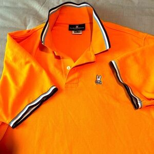 Psycho bunny polo size 7/L orange